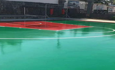 漯河篮球场翻新地面